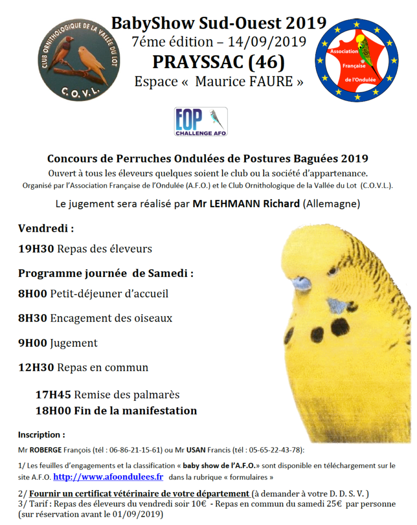 Programme PRAYSSAC 2019