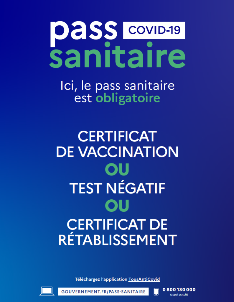 Pass sanitaire COVID19